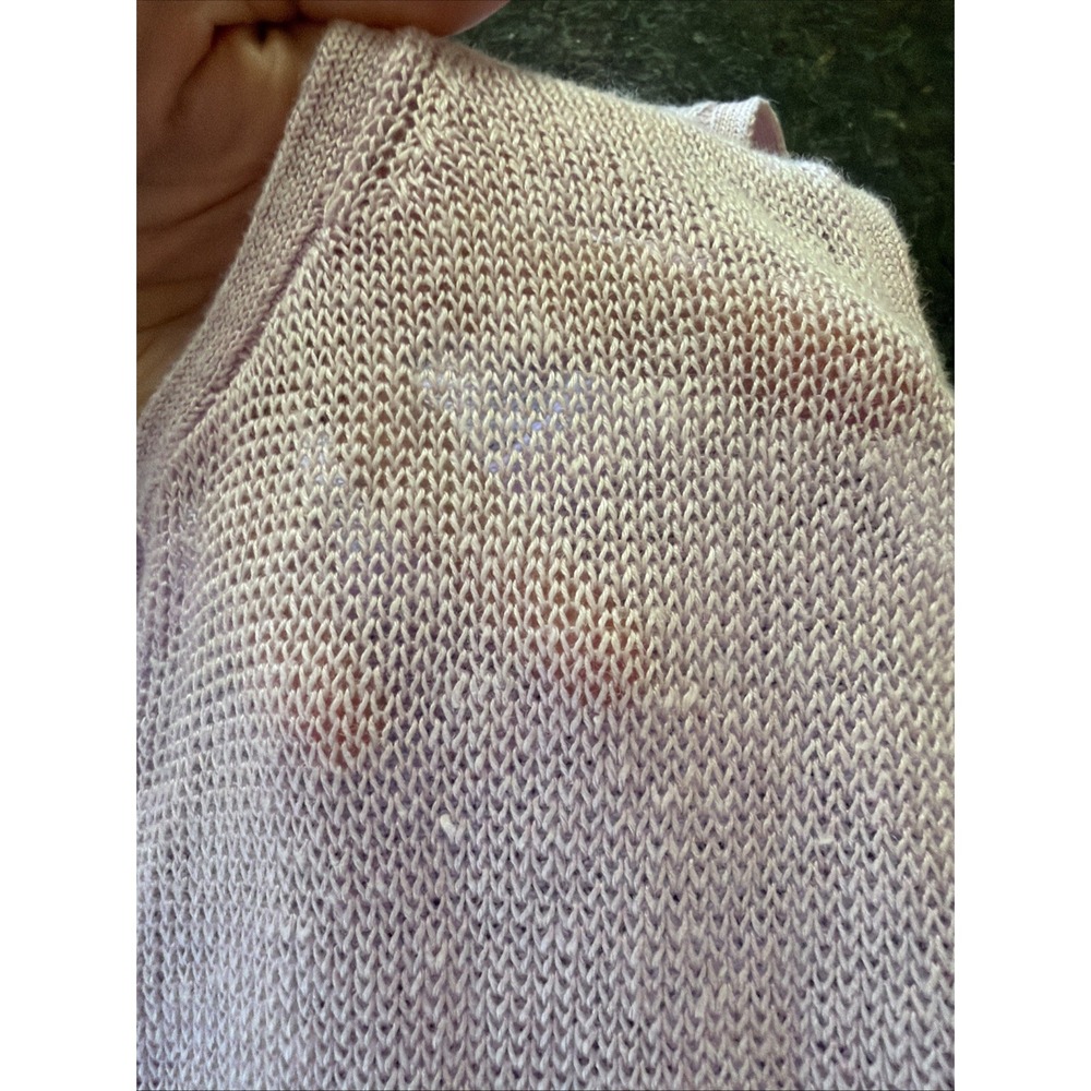 J. Jill Linen Tank Tunic Buttons Sleeveless Pale Link Beachy Lightweight Sz Med - Picture 6 of 9